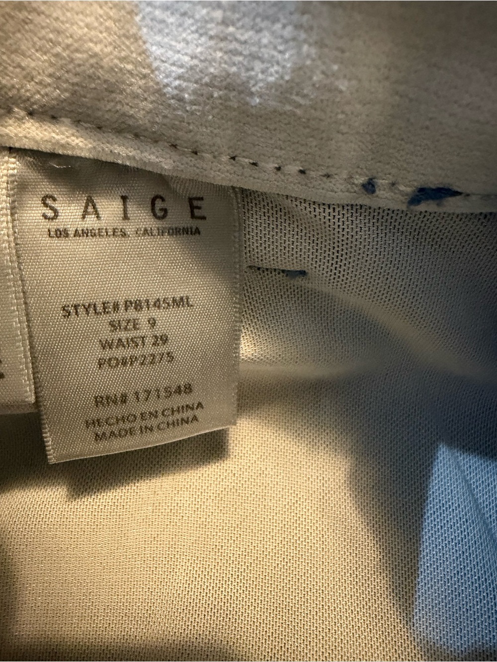 Saige Tummy Control Stretchy Wide Seam Detailed Jeans NWT Size 29 - Picture 8 of 16